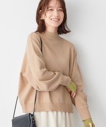 洗えるもちもちレイヤード風ドルマンニット