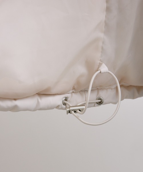 【セール】【WEB限定】マフラー付きノーカラーフェイクダウンジャケット（ダウンジャケット/コート）｜PUAL CE CIN（ピュアルセシン）