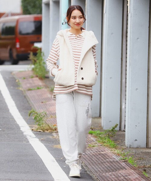 B:MING by BEAMS（ビーミングバイビームス）の「ボア ベスト（S～M）（ベスト・レディース・ホワイト系その他5/チャコールグレー・SMALL/MEDIUM）」の17枚目の写真