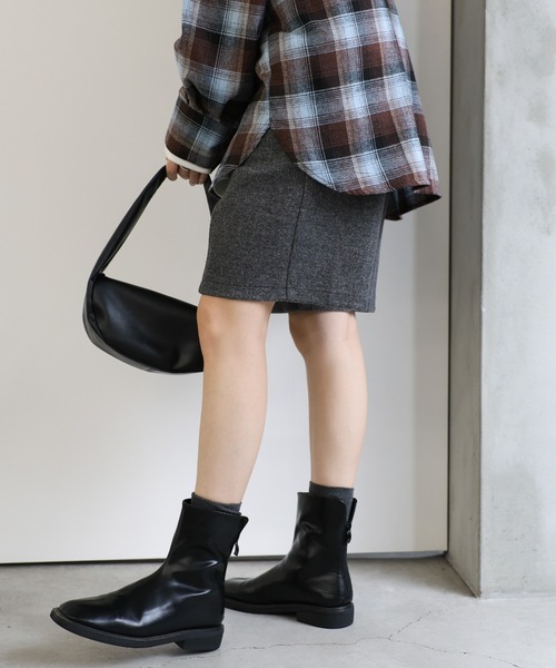 select MOCA(セレクトモカ)の「ウールライクハーフパンツ(その他パンツ・レディース・チャコール/アイボリー/グレー・FREE)」の13枚目の写真