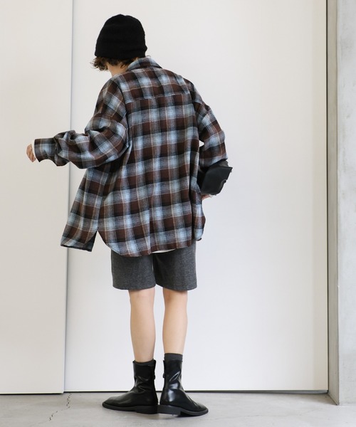 select MOCA(セレクトモカ)の「ウールライクハーフパンツ(その他パンツ・レディース・チャコール/アイボリー/グレー・FREE)」の12枚目の写真