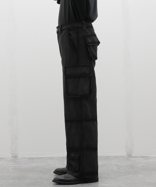 EDIFICE（エディフィス）の「untitled artworks(アンタイトルドアートワークス) Cargo Field Pants（カーゴパンツ・メンズ・ブラック・MEDIUM）」の4枚目の写真