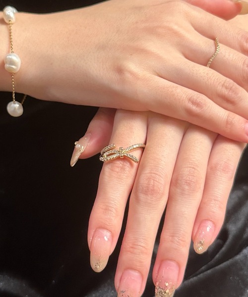 ciite'(シーテ)の「tied ribbon ring(リング・レディース・ゴールド・FREE)」の8枚目の写真