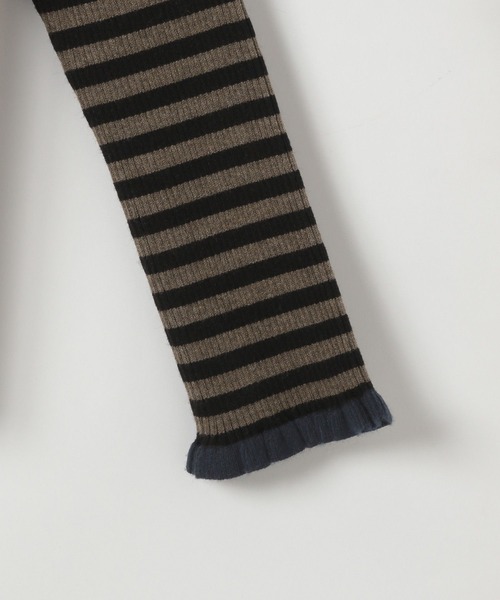 niko and...（ニコアンド）の「[MODE NORM CORE]フリルカフスリブプルオーバー（ニット/セーター・レディース・レッド/モカ/ブルー・MEDIUM/LARGE）」の15枚目の写真