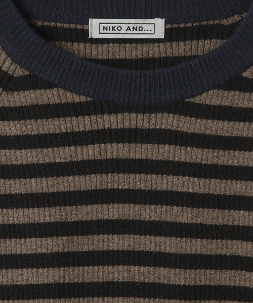 niko and...（ニコアンド）の「[MODE NORM CORE]フリルカフスリブプルオーバー（ニット/セーター・レディース・レッド/モカ/ブルー・MEDIUM/LARGE）」の18枚目の写真