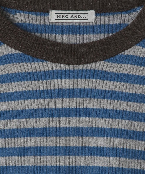 niko and...（ニコアンド）の「[MODE NORM CORE]フリルカフスリブプルオーバー（ニット/セーター・レディース・レッド/モカ/ブルー・MEDIUM/LARGE）」の19枚目の写真