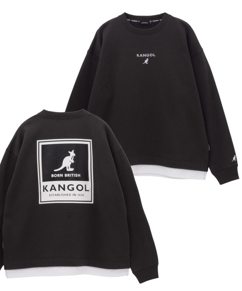 KANGOL(カンゴール)の「KANGOL 裏起毛 BOXロゴトレーナー(スウェット・メンズ・チャコールグレー/ブルーグレー/ホワイト・XL/L/M)」の3枚目の写真