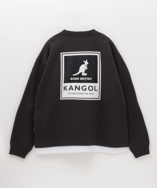 KANGOL(カンゴール)の「KANGOL 裏起毛 BOXロゴトレーナー(スウェット・メンズ・チャコールグレー/ブルーグレー/ホワイト・XL/L/M)」の6枚目の写真