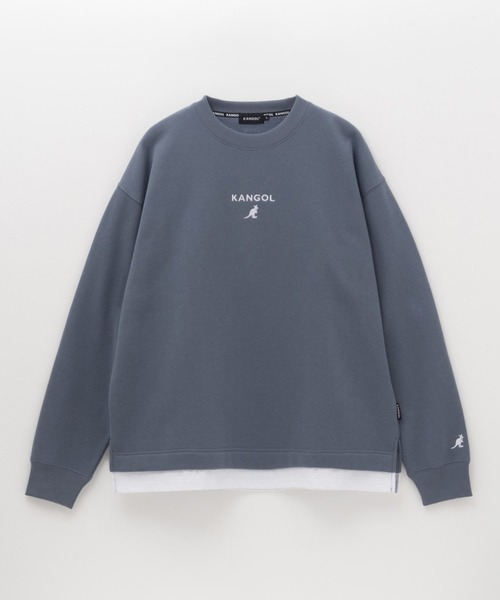KANGOL(カンゴール)の「KANGOL 裏起毛 BOXロゴトレーナー(スウェット・メンズ・チャコールグレー/ブルーグレー/ホワイト・XL/L/M)」の7枚目の写真
