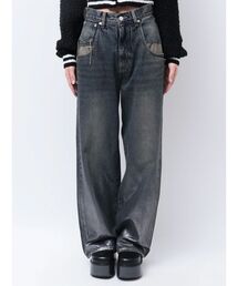 EMODA | フォイルルーズハイウエストジーンズ(デニムパンツ)