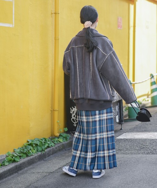 FREAK'S STORE（フリークスストア）の「襟付き リバーシブル コーデュロイボアジャケット（その他アウター・レディース・オフホワイト/キャメル/チャコール・ﾌﾘ-）」の13枚目の写真