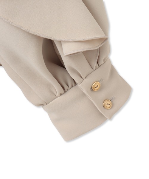 【セール】フレンチキス袖フリルブラウス≪洗濯機で洗える≫（シャツ/ブラウス）｜Viaggio Blu（ビアッジョブルー）