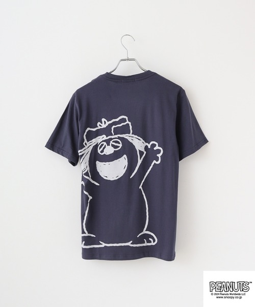 PEANUTS(ピーナッツ)の「PEANUTS バックプリントTシャツ オラフ(Tシャツ/カットソー・メンズ・ネイビー/オフホワイト/レモンイエロー・S/M/L)」の13枚目の写真