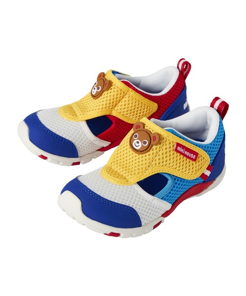 MIKI HOUSE（ミキハウス）の「ダブルラッセル キッズシューズ（スニーカー・キッズ・ピンク/マルチ・19cm/18cm/17cm/16cm）」の2枚目の写真