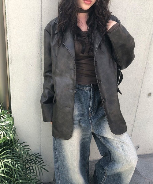 anyonemore（エニワンモア）の「レーススカーフスクエアシャーリングTシャツ（Tシャツ/カットソー・レディース・ブラウン・FREE）」の3枚目の写真