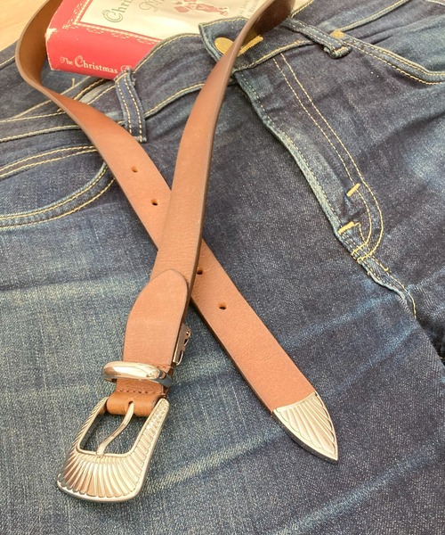 Lee/リー 25mm レザー ウエスタン ナローベルト ヴィンテージ