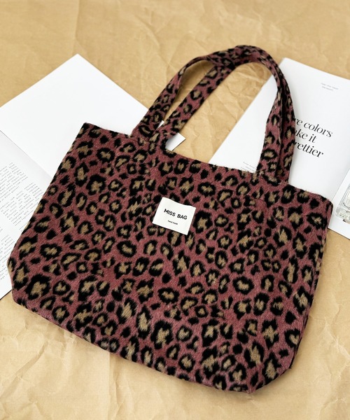 NOLITA LABORATORY(ノリータラボラトリー)の「【 NOLITA / ノリータ 】 レオパード柄 ショルダートート(ショルダーバッグ・レディース・ピンク/ベージュ・FREE)」の1枚目の写真