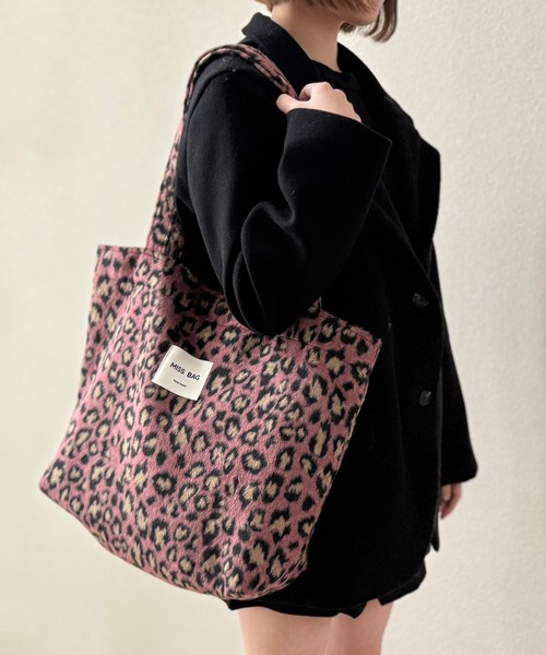 NOLITA LABORATORY(ノリータラボラトリー)の「【 NOLITA / ノリータ 】 レオパード柄 ショルダートート(ショルダーバッグ・レディース・ピンク/ベージュ・FREE)」の9枚目の写真