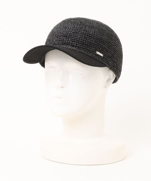 milsa(ミルサ)の「milsa/ミルサ M Raffia Cap(キャップ・レディース・ベージュ/ブラック/ブラック系その他・ONE SIZE)」の6枚目の写真