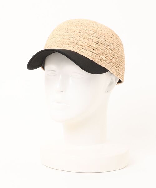 milsa(ミルサ)の「milsa/ミルサ M Raffia Cap(キャップ・レディース・ベージュ/ブラック/ブラック系その他・ONE SIZE)」の7枚目の写真