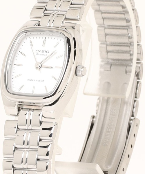 CASIO(カシオ)の「CASIO カシオ/ アナログクオーツ スクエアフェイス メタルベルト 防水 腕時計 /// LTPシリーズ(アナログ腕時計・メンズ・シルバー/ブラック×シルバー・FREE)」の4枚目の写真