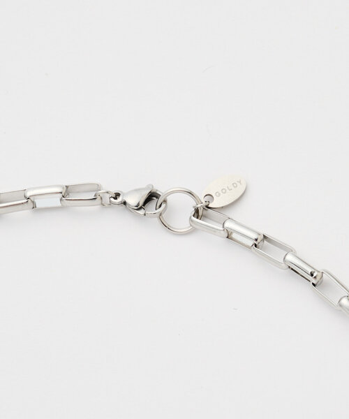 DISCOAT（ディスコート）の「【GOLDY】ステンレスボックスチェーンネックレス（ネックレス・レディース・ゴールド/シルバー・FREE）」の3枚目の写真