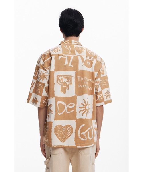 Desigual（デシグアル）の「ROBERT レトロアイコン半袖シャツ（シャツ/ブラウス・メンズ・ホワイト・XL/L/M/S）」の6枚目の写真