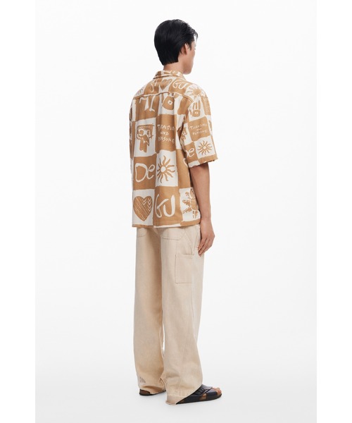 Desigual（デシグアル）の「ROBERT レトロアイコン半袖シャツ（シャツ/ブラウス・メンズ・ホワイト・XL/L/M/S）」の4枚目の写真