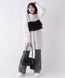 repipi armario | チュールビスチェシャツワンピース(ワンピース)