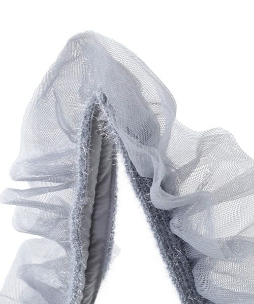 Green　Parks（グリーンパークス）の「・QUON フリルニットワンショルダー（ショルダーバッグ・レディース・グリーン/グレー/アイボリー・FREE）」の10枚目の写真