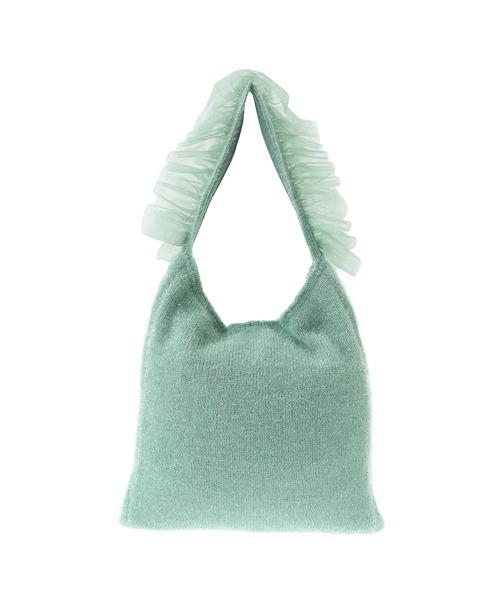 Green　Parks（グリーンパークス）の「・QUON フリルニットワンショルダー（ショルダーバッグ・レディース・グリーン/グレー/アイボリー・FREE）」の14枚目の写真