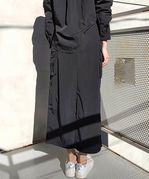 Q（キュー）の「ミリタリースカート（スカート・レディース・ベージュ/ブラック・MEDIUM）」の9枚目の写真