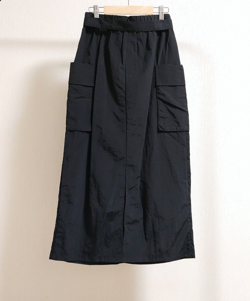 Q（キュー）の「ミリタリースカート（スカート・レディース・ベージュ/ブラック・MEDIUM）」の5枚目の写真