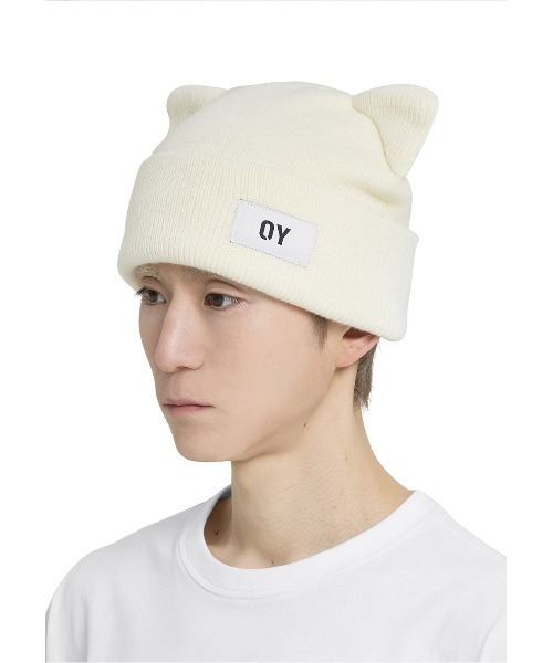 ★OY★EAR LOGO BEANIE - BLACK★正規品/韓国直送料込/人気 OY/オーワイ』 EAR LOGO BEANIE/イヤーロゴビーニー OY│A'GEM/9