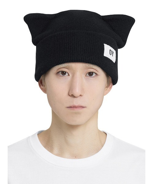 ★OY★EAR LOGO BEANIE - GREY★正規品/韓国直送料込/人気 OY/オーワイ』 EAR LOGO BEANIE/イヤーロゴビーニー OY│A'GEM/9