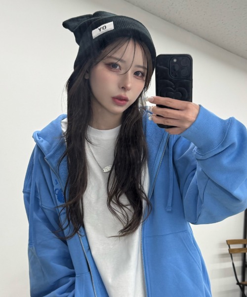 OY（オーワイ）の「『OY/オーワイ』 EAR LOGO BEANIE/イヤーロゴビーニー（ニットキャップ/ビーニー・レディース・ブラック/グレー/アイボリー・FREE）」の9枚目の写真