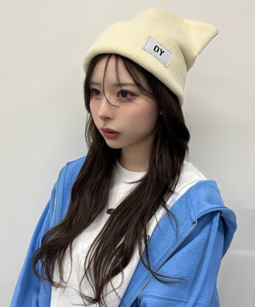 OY/オーワイ』 EAR LOGO BEANIE/イヤーロゴビーニー OY│A'GEM/9