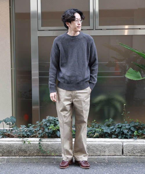 BACK NUMBER(バックナンバー)の「BACK NUMBER(バックナンバー)【メンズ】スラブコットンニット(ニット/セーター・メンズ・ダークグレー/ネイビー/オフホワイト・M/L/XL)」の20枚目の写真