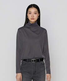 COMME CA | ソフトチュール×ウーリー分繊トリコット広巾 プルオーバー/リバーシブル(Tシャツ/カットソー)