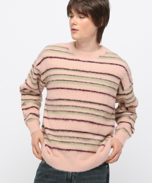 セール】LAND MUSEUM／モヘアボーダーニット（ニット/セーター）｜LAND