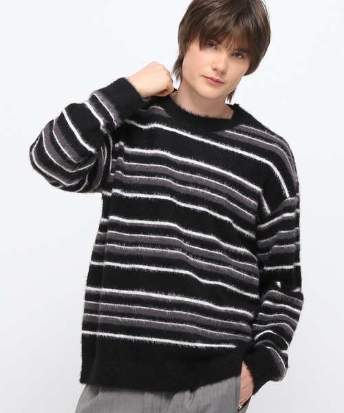 セール】LAND MUSEUM／モヘアボーダーニット（ニット/セーター）｜LAND