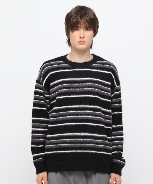 セール】LAND MUSEUM／モヘアボーダーニット（ニット/セーター）｜LAND