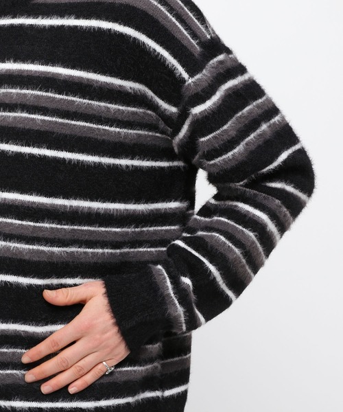 セール】LAND MUSEUM／モヘアボーダーニット（ニット/セーター）｜LAND