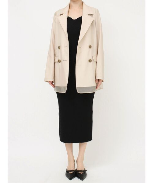 RESEXXY（リゼクシー）の「シアーレイヤードジャケット（テーラードジャケット・レディース・ベージュ/ブルー/ピンク・FREE）」の22枚目の写真