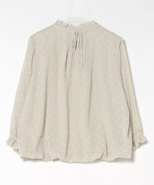 Rose Tiara(ローズティアラ)の「ドットジャカードバルーンヘムブラウス(シャツ/ブラウス・レディース・ブラック/オフホワイト/ピンク/ベージュ・38/42/46)」の21枚目の写真