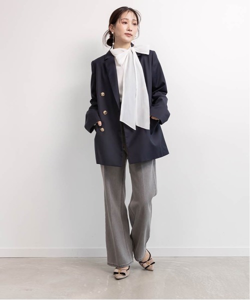 RANDA(ランダ)の「【走れる美脚パンプス】モノグラムパーツリボンフィットパンプス(パンプス・レディース・グレイッシュベージュ/ブラック/アイボリー/ベージュ・24/23/22/25/23.5/24.5/22.5/25.5)」の17枚目の写真