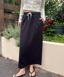 ROXY グレー ロゴ付き ロングスカート ROXY（ロキシー）の「ROXY/ロキシー スカート カーゴスカート
