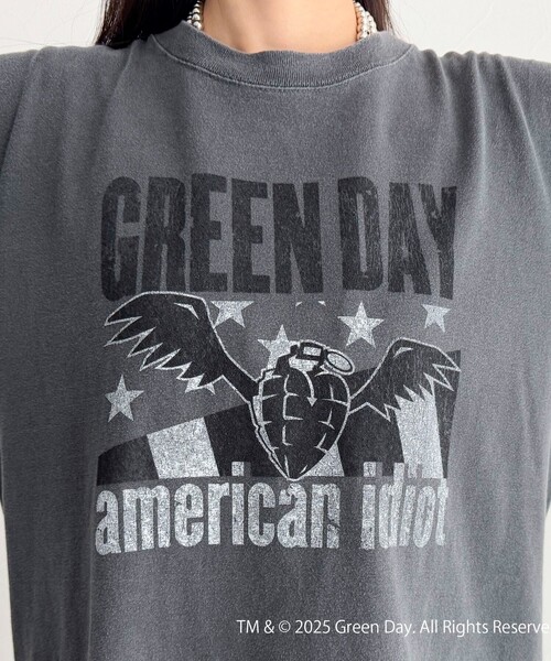 fredy emue(フレディエミュ)の「【GOOD ROCK SPEED/グッドロックスピード】GREEN DAY 半袖Tシャツ(Tシャツ/カットソー・レディース・チャコールグレー/グレー系その他・38)」の6枚目の写真