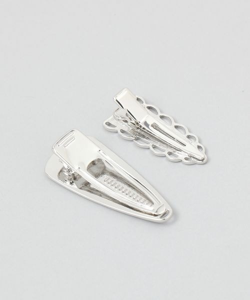 JEANASIS（ジーナシス）の「2Pヘアクリップ/286164（ヘアピン・レディース・シルバー/シルバー系その他・FREE）」の4枚目の写真