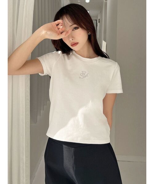 Tシャツ・カットソー Stone  T-Shirt In Cotone Con Logo セール】ロゴストーンTシャツ（Tシャツ/カットソー）｜RESEXXY